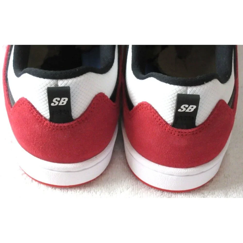 Nike Men's SB Alleyoop Classic Skate Shoes White Black University Red Sizes NIB - Picture 5 of 5